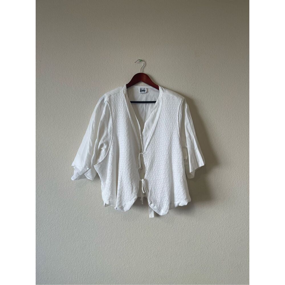 Vintage 80s 90s built in‎ vest crochet size 3x